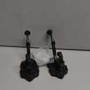 Zonon 2 Pcs Black Wall Hooks Set Vintage Coat & Towel Hooks for Entryway, Bathroom, Bedroom Decorative Heavy Duty Wall Mounted Unique French Country Curtain Holder for Keys, Hats Bags, Clothes