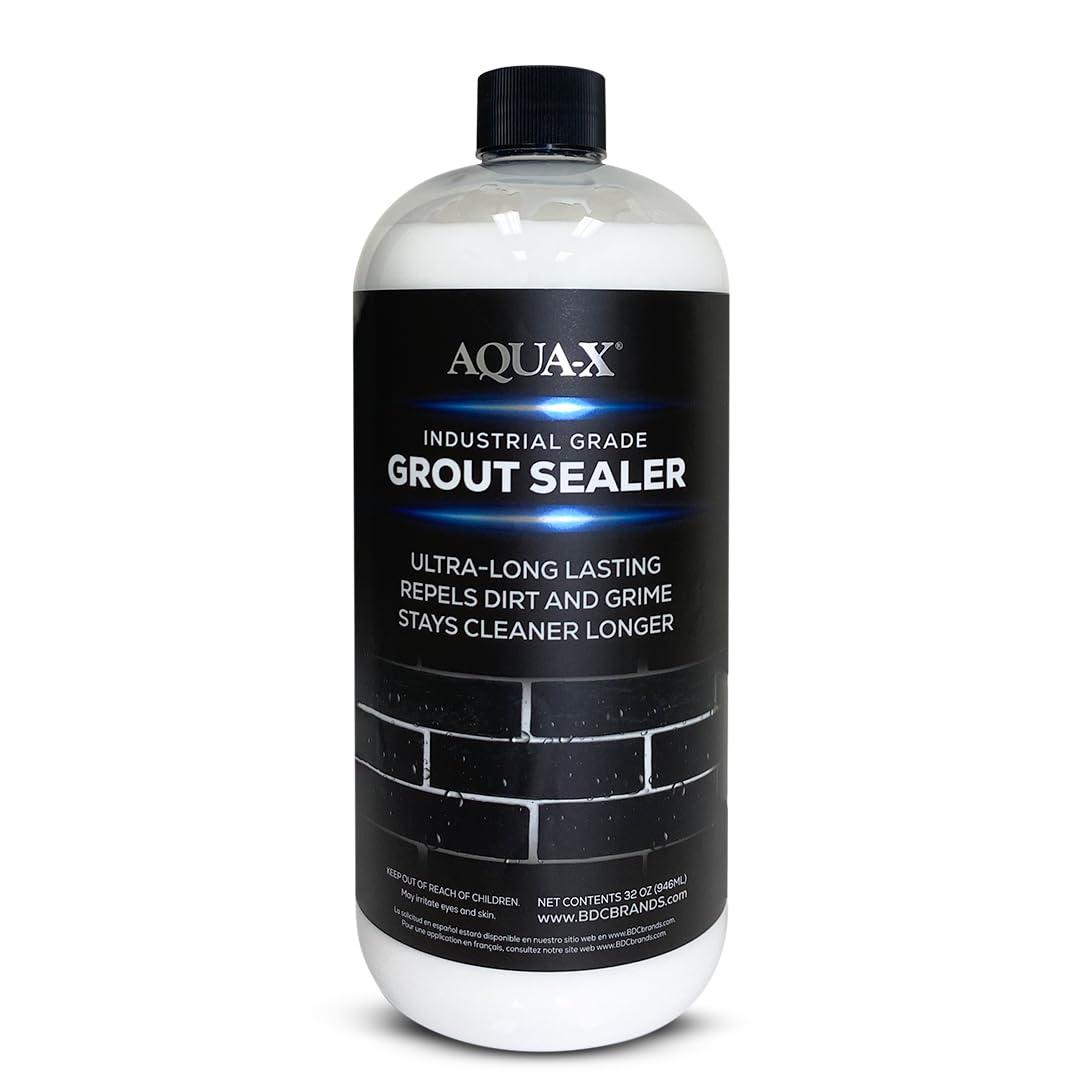 AQUA-X Grout Sealer (1 Qt): Professional-Grade Impregnator Sealant for Shower Tile Grout and Backsplash - Long-Lasting with Fast-Drying Formula (2.00 Pound (Pack of 1))