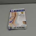 Truform 20-30 mmHg Compression Stockings for Men and Women, Thigh High Length, Dot Top, Closed Toe, Beige, Large