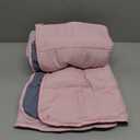 yescool Weighted Blanket (7 lbs, 41" x 60", Pink Grey) Cooling Heavy Blanket for Sleeping Perfect for 60-80 lbs, Breathable Blanket with Premium Glass Bead, Machine Washable