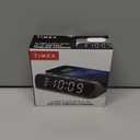 Timex Alarm Clock with Wireless Charger for iPhone, Android, and AirPods - Black (TW14B)