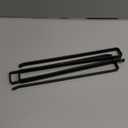 2Pack Tumbler Lid Organizer, Kitchen Space-Saving Cup Holder, Organizers for Under Cabinet Storage, No Glue or Drilling Required (Black)