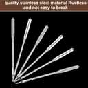 60 PCS 100/16 Embroidery Needles - Sewing Machine Needles Compatible with Brother Sewing Machine, Silver Steel, 1.52in Length