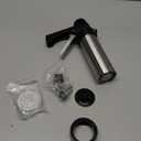 Stainless Steel Cookies Press,Cookie Press Gun Kit with 13 Cookie Discs and 8 Piping Tips for DIY Christmas Cookies Maker