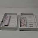 2 Pack Pull Out Cabinet Organizer, Slide Out Drawer Expandable Width (12"-19") and Depth (17"-23") With 3 Slides, Fixed with Adhesive Film or Nail for Cabinets in Kitchen, Pantry or Bathroom