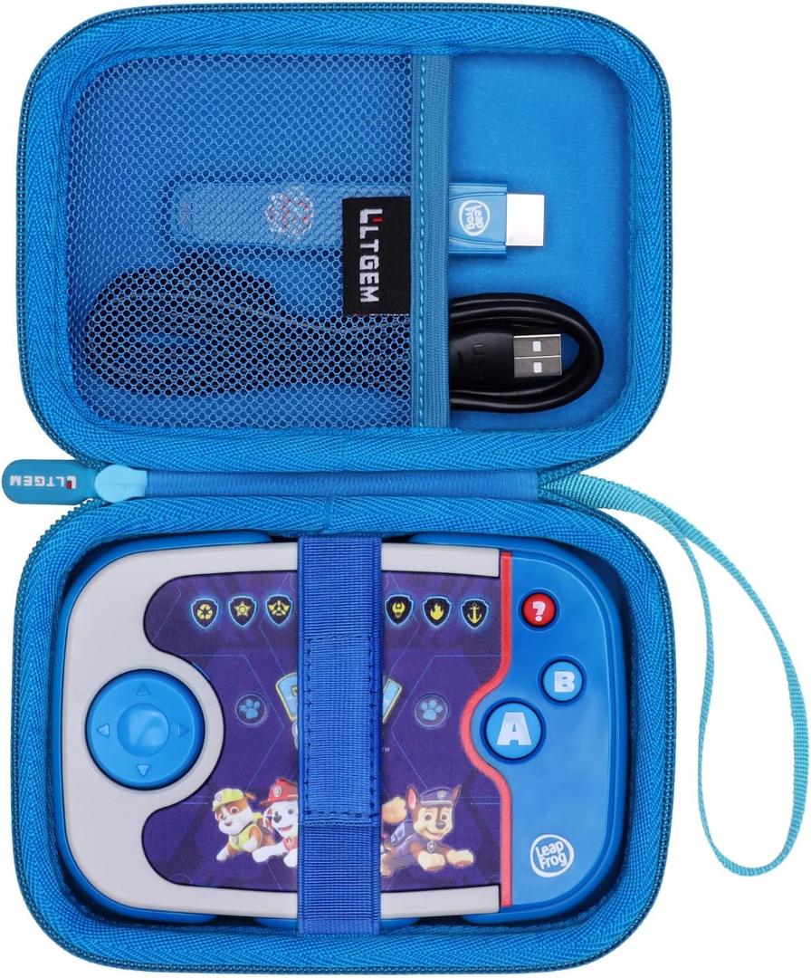 3 x LTGEM Case Compatible with LeapFrog PAW Patrol Learning Video Game, Hard Shell Travel Carrying Storage Bag - Blue(Case Only)