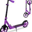 Nattork Scooter for Kids 6+, Teens and Adults- Adjustable Height Folding Kick Scooter with Large Sturdy Wheels for a Smooth Ride, Lightweight, Anti-Shock Suspension for Boys and Girls