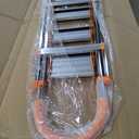 7 Step Folding Ladder, Portable Sturdy Steel Ladder, Heavy-Duty Step Stool with Anti-Slip Pedal and Handrails for Home & Kitchen Use