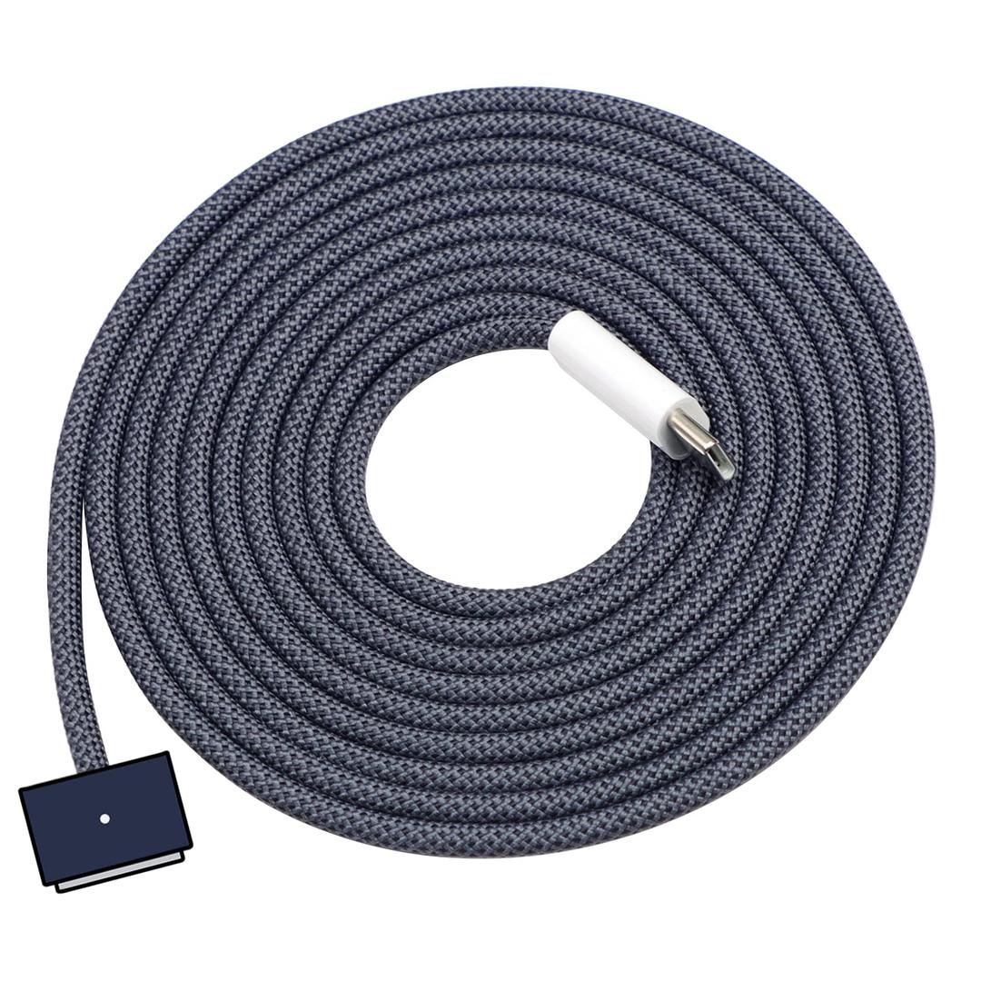 DERLULU Magnetic Charger Cable for MacBook Air & Pro, 6.6FT USB-C to Magnetic Cable Compatible with Air 13"/15" M2M5 & Pro 14"/16" 20212026, Midnight Blue