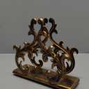 Bronze Metal Baroque Style Napkin Holder, Freestanding Barocco Tissue dispenser, Baroque Napkin Tray Basket (One Size)