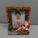 4x6 Light Up Christmas Resin Picture Frame with Santa