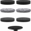6-Pack Electric Spin Scrubber Replacement Heads, Universal Hook and Loop Cleaning Brush Refill Pads (2 Microfiber, 2 Sponge, 2 Scouring) for Bathroom, Tub, Kitchen and Car