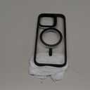 ESR for iPhone 16 Pro Case, Compatible with MagSafe, Shockproof Military-Grade Protection, Magnetic Phone Case for iPhone 16 Pro, Classic Hybrid Case (HaloLock), Clear Black