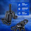 Orion Motor Tech Universal Front Wheel Hub Puller Set for 3-3/4 to 4-1/2 Inch IDs, Rear Axle Puller Kit for 4-1/2 to 5-1/2 Inch IDs, Flange Type Axle Remover Tool with 5/8 inch x 18 Forcing Bolt