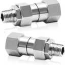 M MINGLE 1/ 4” NPT Pressure Washer Swivel Fitting, Anti-Twist 1/ 4” Male to Female Adapter, 360° Kink-Free Swivel Connector for Gun and Hose, 4000 PSI, 2 Pcs