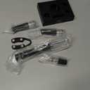 Air Pressure Wine Bottle Opener with Foil Cutter, Wine Aerator Pourer, 2 Vacuum Wine Stoppers, Storage Base (6 PCS), Corkscrew Wine Opener, The Best Wine gifts for Wine Lovers (Black 6 in 1)