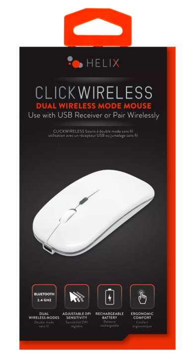 EMERGE DUAL WIRELESS MODE MOUSE WHITE