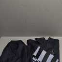 Men Women Adult Anime Cosplay Grey Costume 3 Piece Tracksuit Halloween Zipper Jacket Coat Pants with Striped Scarf Size S