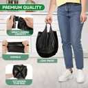 4 Gallon Small Trash-Bags With Handles - Black 4 Gal Mini Garbage Bag 200 Count Biodegradable Unscented 15 Liter Tiny Waste Basket Liners Bathroom Kitchen Office Car Strong Thick Bulk Chenyucheng