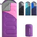 Sleeping Bags for Adults Cold Warm Weather,Backpacking Compact Lightweight Camping Sleeping Bag with Compression Sack for Kids,Camping Essentials Gear for Hiking,Travel,Climb,Outdoor, Indoor