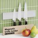 Knife Magnetic Strip 10" Steel  Magnetic Knife Holder for Wall no Screws  Kitchen Utensil Holder, Knife Bar, Knife Rack, Kitchen Organizer and Tool Holder
