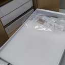 4 Pack Expandable Pull Out Cabinet Organizer 21"Deep With Raising Pad for Framed Cabinets,Upgrade 3 Slide Rails Slide Out Drawers,No Drill Roll Out Shelves,Adjustable Width 12.1"-20.4" White