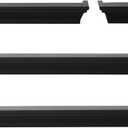 Melannco Floating Wall Shelves for Bedroom, Living Room, Bathroom, Kitchen, Nursery, Set of 4, Black, 4 Count