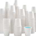 Lamosi 1200 Pack 3 oz Paper Cups for Bathroom, Disposable Small Mouthwash Cup, 3oz Mini Espresso Cups for Travel, Party, Picnics, Home, Applicable to Cup Dispenser