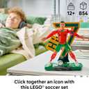 LEGO Editions Cristiano Ronaldo  Soccer Legend - Building Set for Boys & Girls, Ages 12+ - Collectible Soccer Gift with Plaque - Kids Bedroom or Shelf Decor - 43016