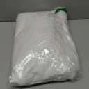 JYFLZQ White Sequin Tablecloth 120" Round Sparkly Drape Table Cloths Table Cover Overlay for Wedding Birthday Party Baby Bridal Shower