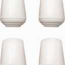 2 x softtouch 1/2" Rubber Folding Metal Chair Leg Cap Replacement Tips, White (4 Pack)