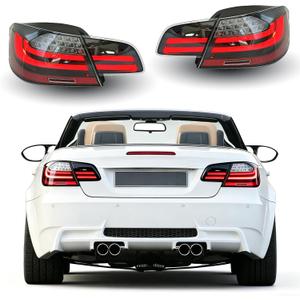 LED Tail Lights Tuning Fit for BMW 3-Series E93 Convertible 2007 2008 2009 2010 2011 2012 2013 Rear Lamp Assembly (Smoked Lens)