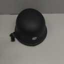 German Style Motorcycle Half Helmet Open Face Adult Men Women DOT Approved Retro Helmet，Matte Black (Middle)
