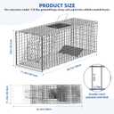 Foldable Humane Live Animal Trap Cage-30"x11.5"x11", Powder-Coated Alloy Steel Live Trap-Zip Ties -Squirrel Cage for Stray Cats, Raccoon, Squirrel, Mole, Opossum & Feral Cats