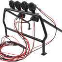 ShareGoo Metal RC Roll Cage Bucket Rolling Cage with LED Light Compatible with Axial SCX10 D90 Tamiya CC01 RC4WD Trail 1/10 RC Rock Crawler