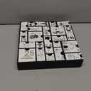 Juegoal Advent Calendar, 11.8'' Black Wooden Advent Calendars with 25 Storage Drawers Countdown to Christmas 2025, Christmas Advent Holiday Decor