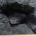 Donut Dog Bed - Premium Comfort for Anxiety Relief - Fluffy & Calming Design with Ultra-Plush Support | Cozy Round Dog Bed with Super Soft Circle Style (Dark Grey, Large)