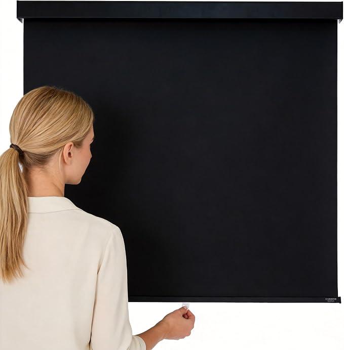 Blackout Roller Shades Cordless Blinds for Indoor Windows Room Darkening Free-Stop UV Protection Shades Door Blinds for Home and Office (37" W x 72" H, Black)