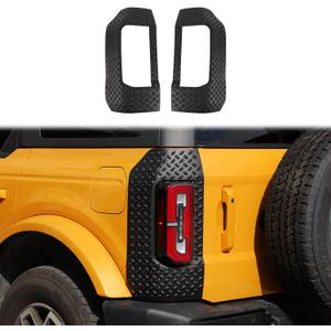 for Bronco Rear Corner Guards Protector for Ford Bronco 2021 2022 2023 2/4 Doors, Anti-Scratch Truck Edge Guards Trims Cover Exterior Accessories 2pcs Black (Not for Sport)