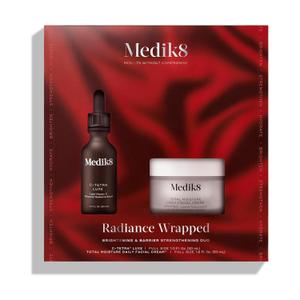Medik8 Radiance Wrapped Kit - Vitamin C Serum for Face - Facial Cream for Women and Men - Hydrating Peptide Face Moisturizer - 2 Pc