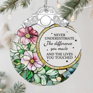 Christmas Ornaments  Ideal for Friends Moving Away, Coworker Leaving, Retirement Gifts for Women & Men, and Goodbye, Going Away, Farewell Gifts for Coworkers, Boss, Work Besties & Best Friends - D