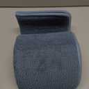 OLANLY Thick Memory Foam Bath Mat Rug 24x16, Extra Soft Absorbent Bathroom Rug, Quick Dry Bath Mats, Non-Slip, Machine Washable Carpet for Bathroom, Tub and Shower, Home Decor Accessories, Airy Blue