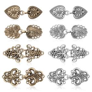 Qoncosy 7PCS Retro Sweater Clips for Cardigans, Vintage Cinch Clip for Dresses, Four of Styles Dress Clip Back of Shirts Cinches Shawl Clips for Different Women Clothing