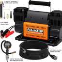 ALL-TOP Dual Cylinder Air Compressor with Digital Pressure Gauge Tire Inflator Kit, 12V Portable Inflator 12.35ft/Min, Offroad Air Pump for Truck Tires, Heavy Duty Max 150 PSI for 4x4 Vehicle & RV