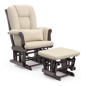 Storkcraft Tuscany Glider & Ottoman (Espresso/Beige) GREENGUARD Gold Certified Nursery Glider, Bonus Cushion, Solid Wood Craftsmanship, Smooth-Gliding Nursery Chair and Ottoman, Award-Winning Storkcraft Tuscany Glider & Ottoman (Espresso/Beige) GREENGUARD Gold Certified Nursery Glider, Bonus Cushion, Solid Wood Craftsmanship, Smooth-Gliding Nursery Chair and Ottoman, Award-Winning
