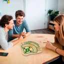 WodGod Baseball Board Game,Baseball Dice Board Game,Solid Wood,12 Colourful Beads and Dice,Manual Included,Portable,Perfect for Home Party,Family Night and Road Trip (Sector)