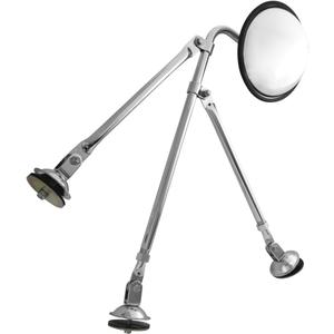 GG Grand General 33325 Tripod Fender Mount Safety Mirror Assembly for Trucks, Buses, Vehicles (Stainless Steel)