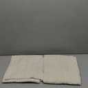 Mecatny Corduroy Throw Pillow Covers 18x18 Set of 2, Neutral Decorative Soft Boho Couch Pillow Covers with Broadside for Sofa Living Room, Cream White