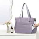 NISHEL Travel Puffy Tote Bag For Women, Ultra-Lightweight Large Tote Purse For Office Day And a Short Weekend Getaway