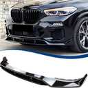 G05 Front Lip Compatible with (2019-2023) BMW X5 G05 M-Sport Model M50i ABS Gloss Black Bumper Spoiler Air Splitter